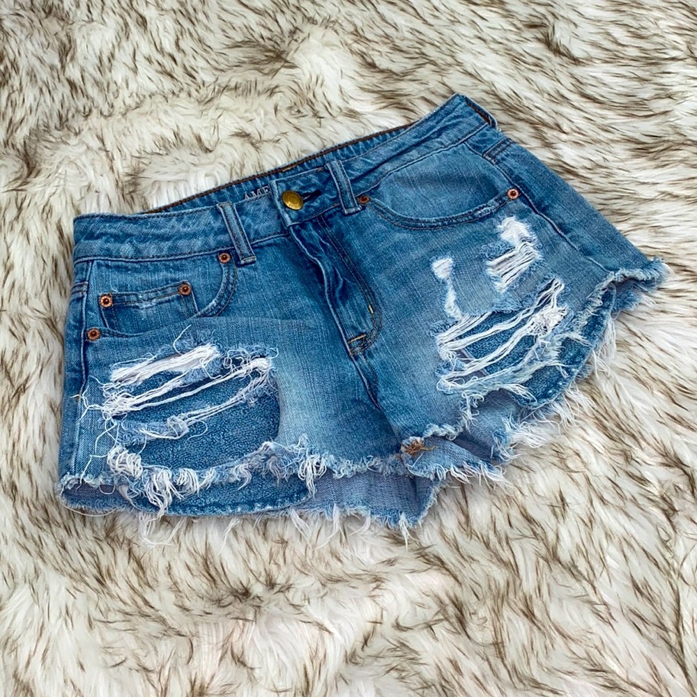 American Eagle Destroyed Hi-Rise Festival Shorts